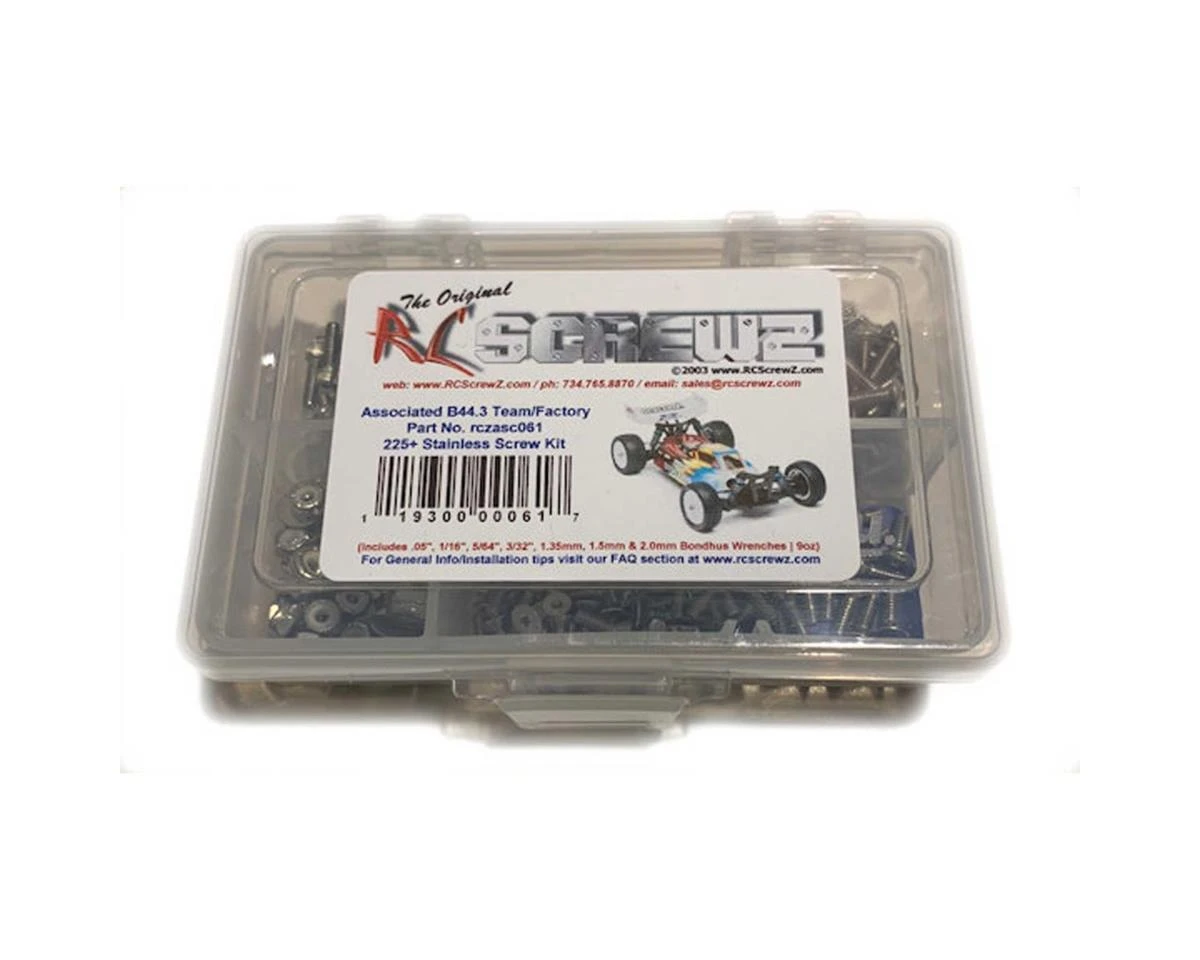 RC Screwz B44.3 Stainless Steel Screw Kit 3 RC Screwz B44.3 Stainless Steel Screw Kit