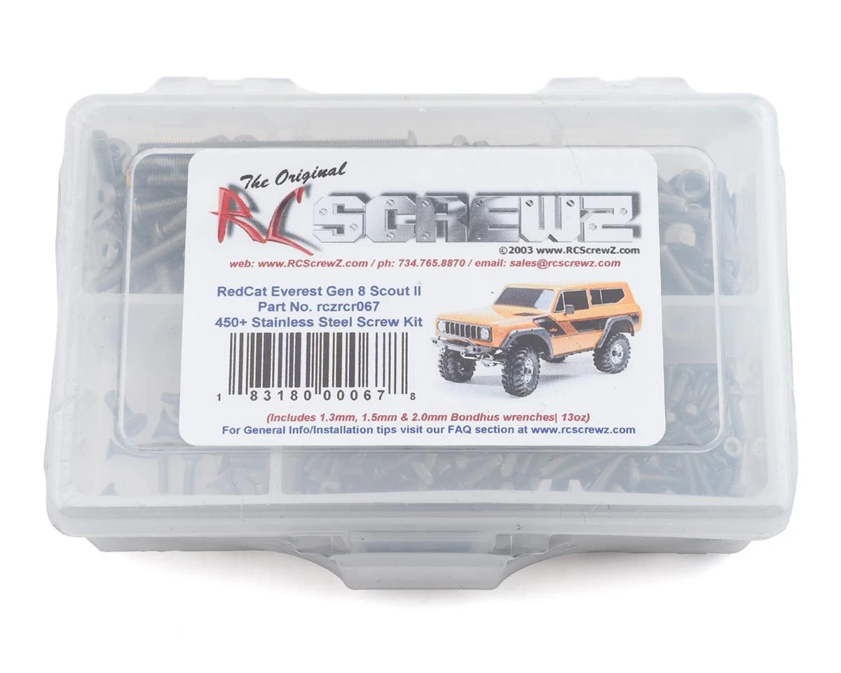 RC Screwz Redcat Racing Gen 8 Scout Stainless Steel Screw Kit 3 RC Screwz Redcat Racing Gen 8 Scout Stainless Steel Screw Kit
