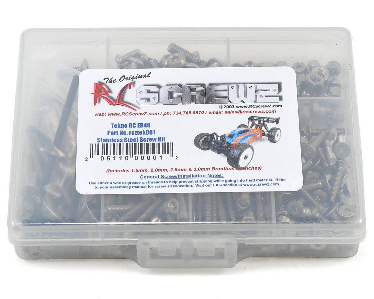 RC Screwz Tekno RC EB48 1/8 Buggy Stainless Steel Screw Kit 3 RC Screwz Tekno RC EB48 1/8 Buggy Stainless Steel Screw Kit
