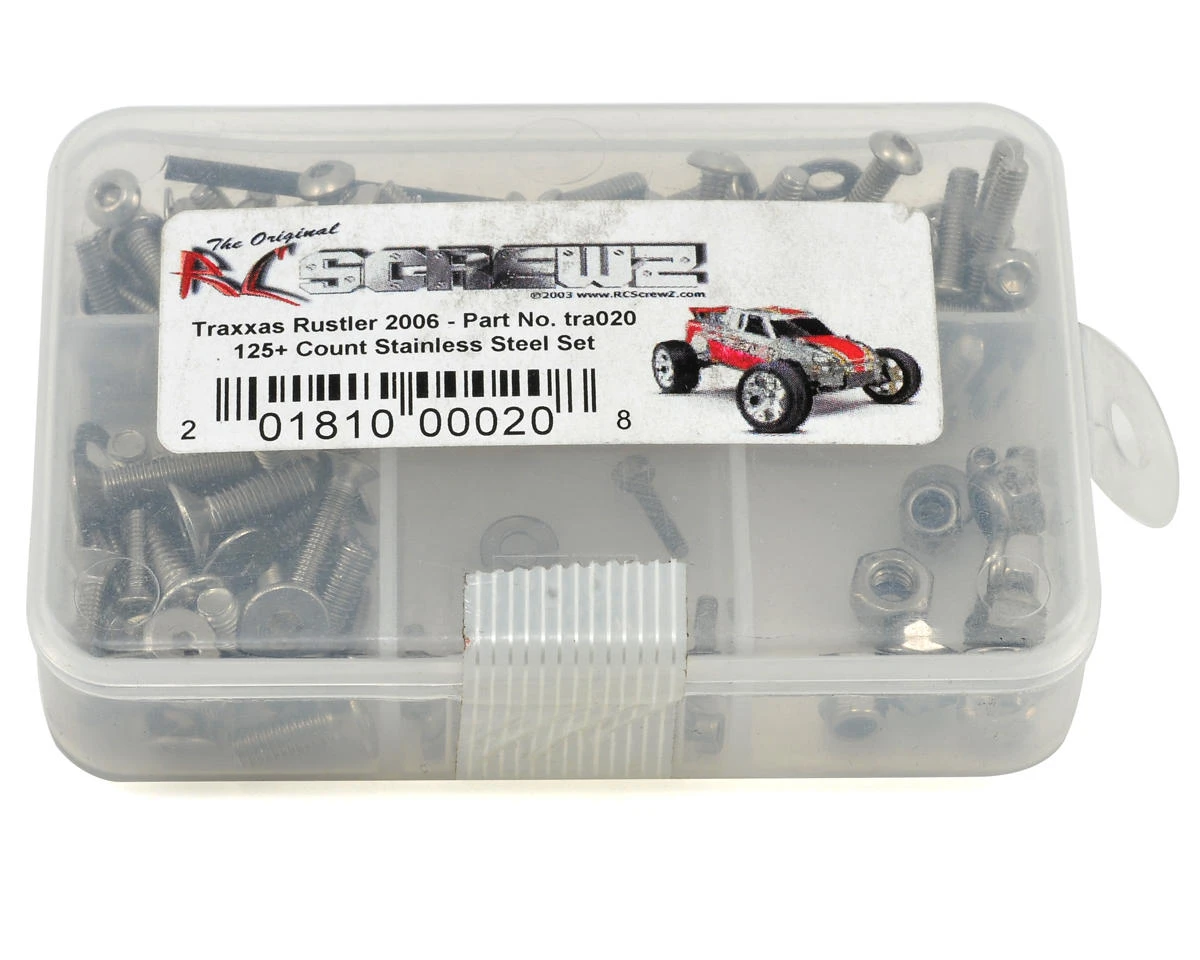RC Screwz Stainless Steel Screw Kit For Traxxas Rustler XL5 3 RC Screwz Stainless Steel Screw Kit For Traxxas Rustler XL5