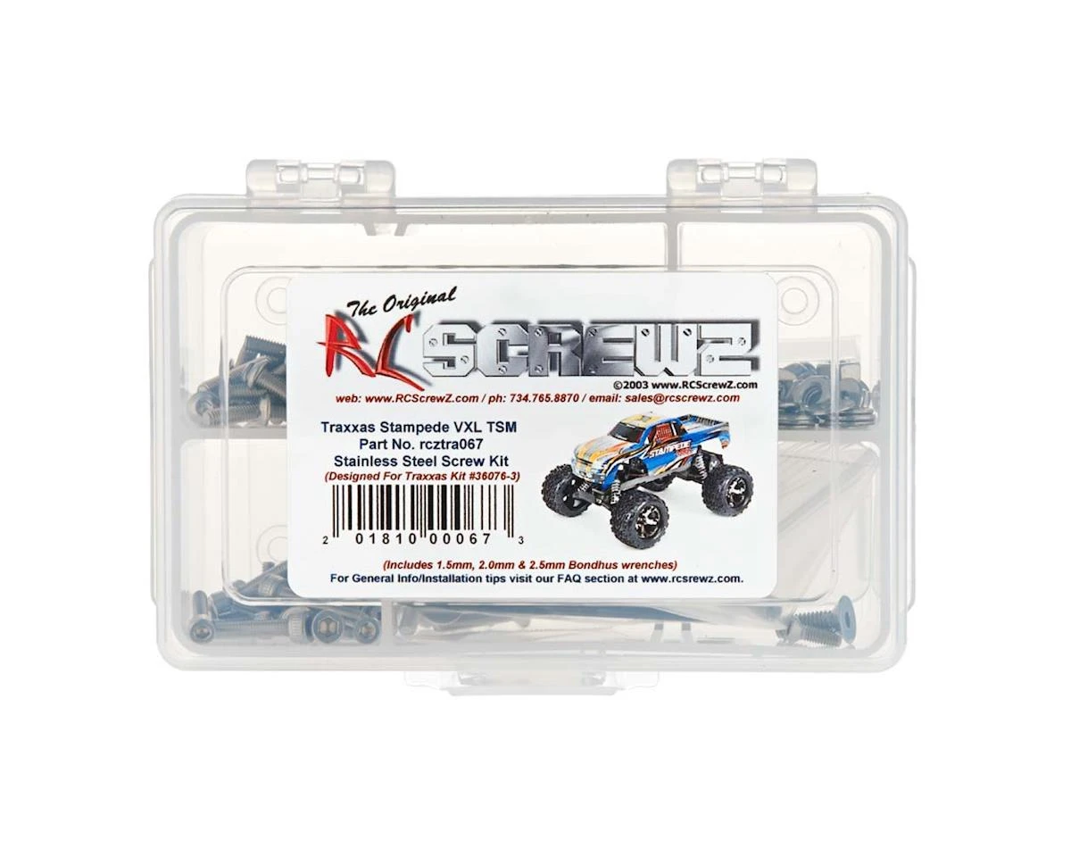 RC Screwz Rubber Shielded Bearing Kit For Traxxas® Stampede® VXL TSM® 3 RC Screwz Rubber Shielded Bearing Kit For Traxxas® Stampede® VXL TSM®