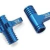 Revolution Design B64 Aluminum Steering Bellcrank Set (Blue) -Traxxas Shop rdrp0401 blu