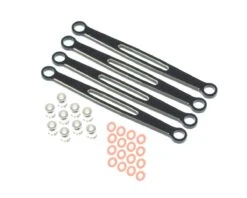 Redcat Ascent-18 Brass Rear Upper & Lower Links (Black) (4)