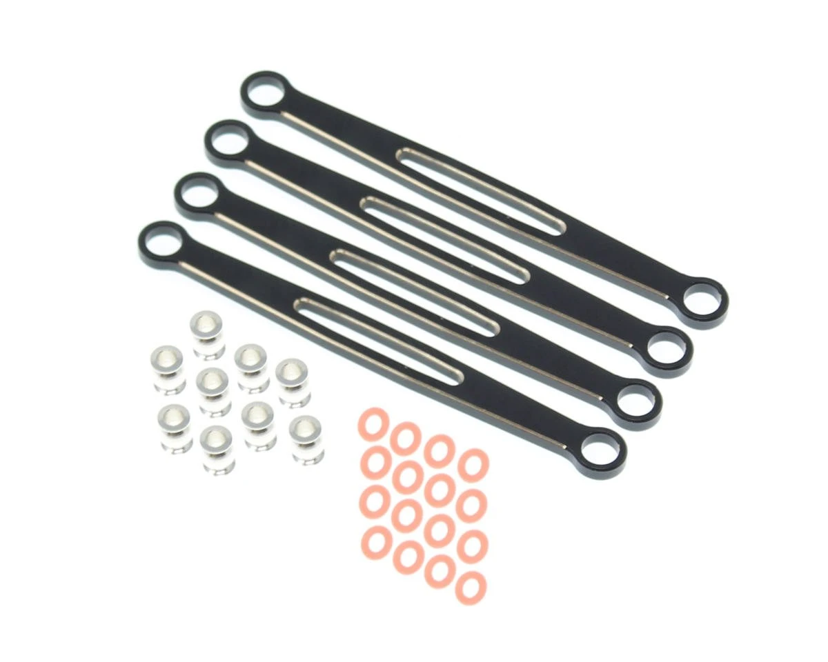 Redcat Ascent 18 Aluminum Rear Upper & Lower Links (Red) (4) 3 Redcat Ascent 18 Aluminum Rear Upper & Lower Links (Red) (4)