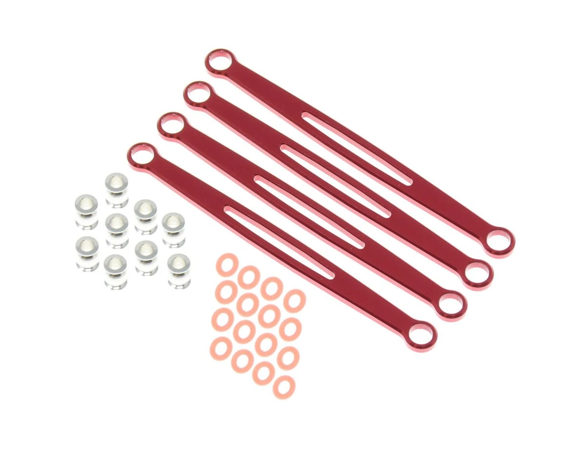 Redcat Ascent 18 Aluminum Rear Upper & Lower Links (Red) (4) 4 Redcat Ascent 18 Aluminum Rear Upper & Lower Links (Red) (4) - Image 2