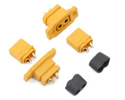 Samix XT60EF/XT60H Mountable Connectors W/Wire Cover (1 Male/1 Female) -Traxxas Shop samcxt60efh 002