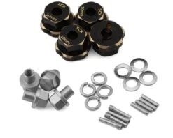 Samix Multi Crawler Extended Heavy Brass Wheel Hex Adapters (4) (Black) (15mm) (90g) -Traxxas Shop sammscx 4463 10 1