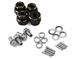 Samix Multi Crawler Extended Heavy Brass Wheel Hex Adapters (4) (Black) (25mm) (158g) -Traxxas Shop sammscx 4463 15 3