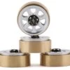 Samix SCX24 Aluminum & Brass 1.0" Beadlock Wheel Set (Black) (4) (20g) -Traxxas Shop samscx24 6669sc2