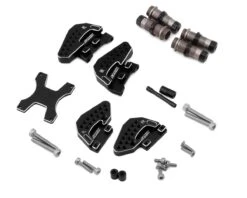 Samix Aluminum Shock Bodies & Mounts For Traxxas TRX-4M (Hard Coated) (Black) -Traxxas Shop samtrx4m 6023c3h bk 1