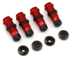 Samix Aluminum Threaded Shock Bodies For Traxxas TRX-4M (Hard Coated) (4) W/Brass Shock Spring Retainers -Traxxas Shop samtrx4m 6040c2 rd