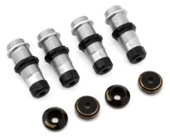 Samix Aluminum Threaded Shock Bodies For Traxxas TRX-4M (Hard Coated) (4) W/Brass Shock Spring Retainers -Traxxas Shop samtrx4m 6040c2 s