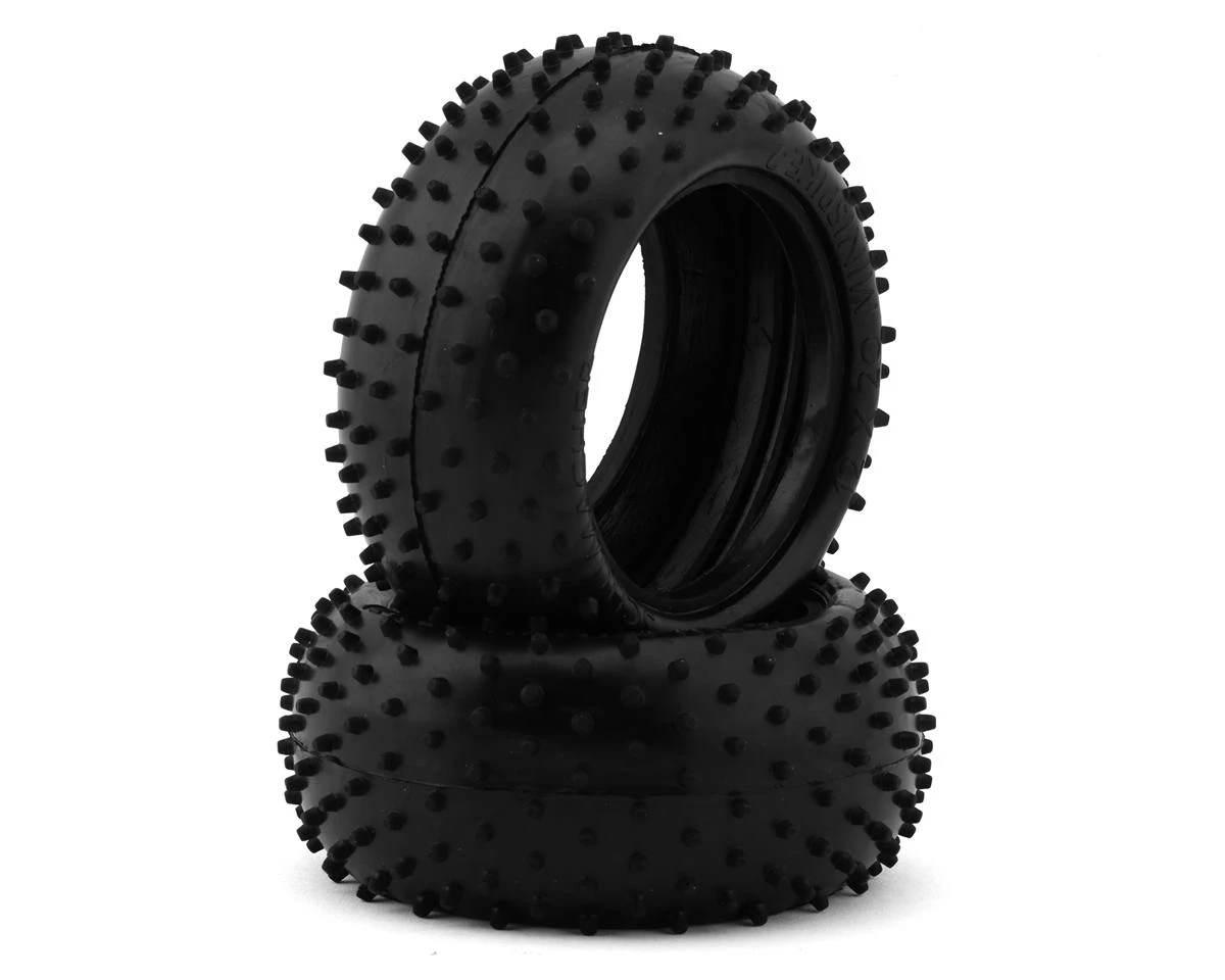 Schumacher "Mini Spike 2" 2.2" 1/10 Buggy Rear Carpet Tires (2) (Green) 3 Schumacher "Mini Spike 2" 2.2" 1/10 Buggy Rear Carpet Tires (2) (Green)