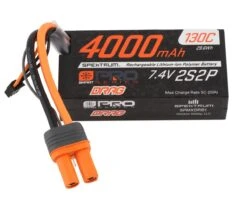 Spektrum RC 2S 130C Smart LiPo No Prep Drag Pro Series Battery W/IC5 Connector (7.4V/4000mAh)
