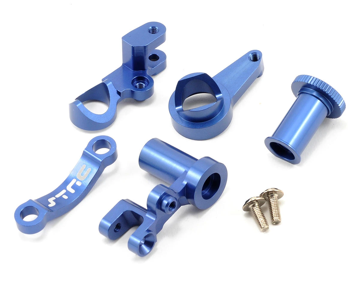 ST Racing Concepts HD Aluminum Steering Bellcrank Set For Traxxas Slash (Blue) 3 ST Racing Concepts HD Aluminum Steering Bellcrank Set For Traxxas Slash (Blue)
