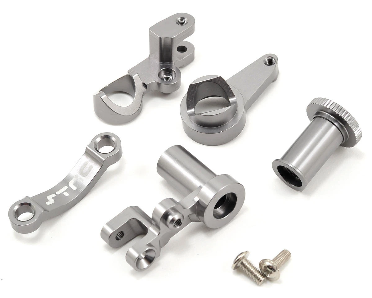 ST Racing Concepts HD Aluminum Steering Bellcrank Set For Traxxas Slash (Blue) 4 ST Racing Concepts HD Aluminum Steering Bellcrank Set For Traxxas Slash (Blue) - Image 2