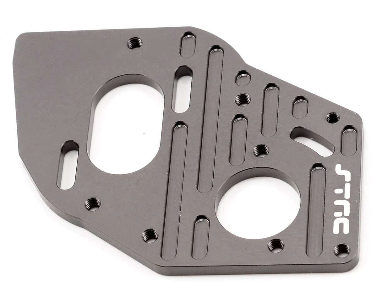 ST Racing Concepts SC10 4X4 Aluminum Heatsink Motor Plate (Gun Metal) 3 ST Racing Concepts SC10 4X4 Aluminum Heatsink Motor Plate (Gun Metal)
