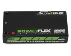 Scale Reflex 2s LiPo Battery 100C (7.4V/3500mAh) W/4mm Bullets (Red) -Traxxas Shop srf3500 grn