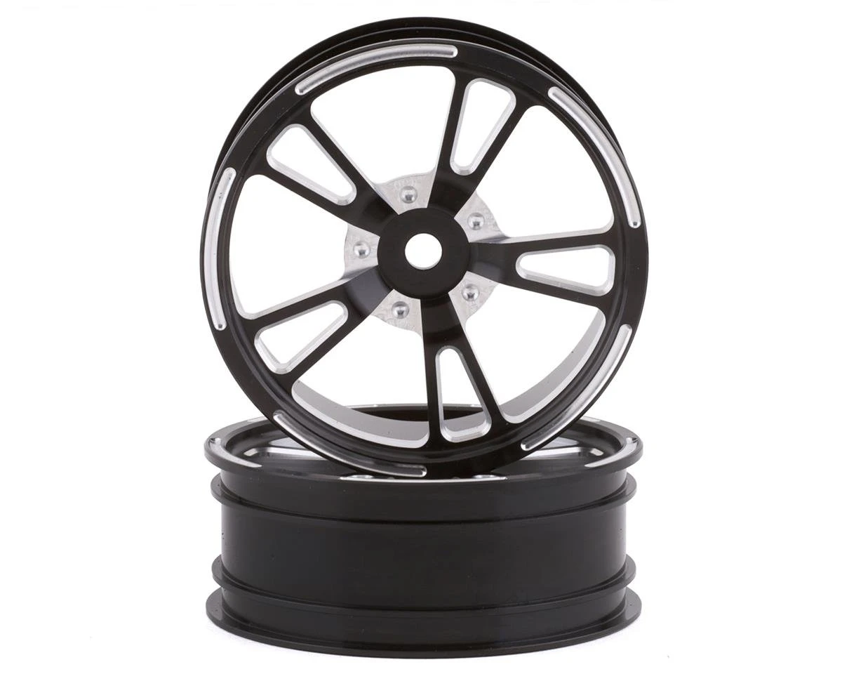 SSD RC V Spoke Aluminum Front 2.2” Drag Racing Wheels (Black) (2) 4 SSD RC V Spoke Aluminum Front 2.2” Drag Racing Wheels (Black) (2) - Image 2