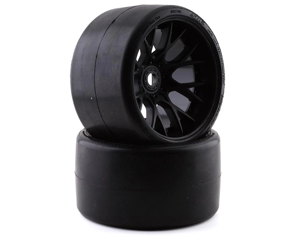 Sweep VHT Crusher Pre-Mounted Monster Truck Belted Slick Tires (Black) (2) (1/2 Offset) W/17mm Hex 6 Sweep VHT Crusher Pre-Mounted Monster Truck Belted Slick Tires (Black) (2) (1/2 Offset) W/17mm Hex - Image 4