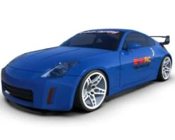 24K RC Technology 1/10 '09 Nissan 350Z Full Drift Body Set W/Cosmetic Mods (Clear) (257mm Wheelbase) -Traxxas Shop taf23002