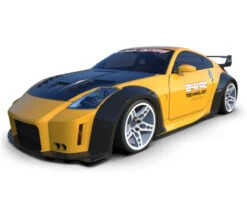 24K RC Technology 1/10 '09 Nissan 350Z Full Drift Body Set W/Cosmetic Mods (Clear) (257mm Wheelbase)