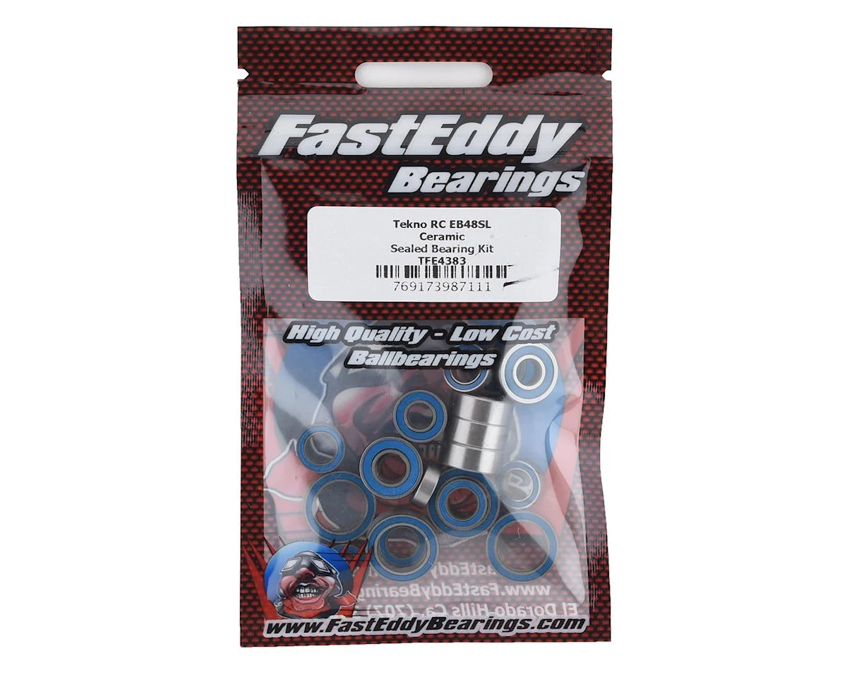 FastEddy Tekno RC EB48SL Ceramic Rubber Sealed Bearing Kit 3 FastEddy Tekno RC EB48SL Ceramic Rubber Sealed Bearing Kit
