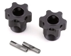 Tekno RC Aluminum 17mm Lightened Hex Wheel Hub Set (Gun Metal) (2) (+3mm Offset) -Traxxas Shop tkr5071e