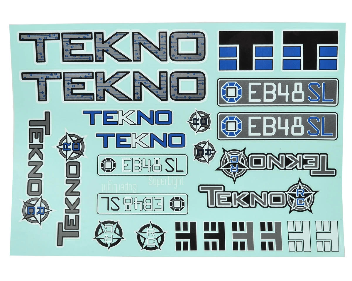 Tekno RC EB48SL Decal Sheet 3 Tekno RC EB48SL Decal Sheet