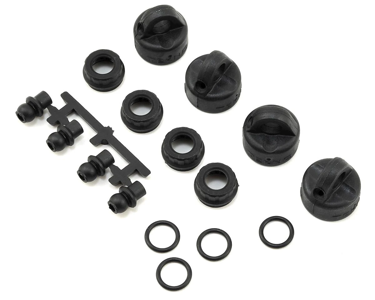 Tekno RC EB410/ET410 Shock/Cartridge Cap & Bushing Set (4) 3 Tekno RC EB410/ET410 Shock/Cartridge Cap & Bushing Set (4)
