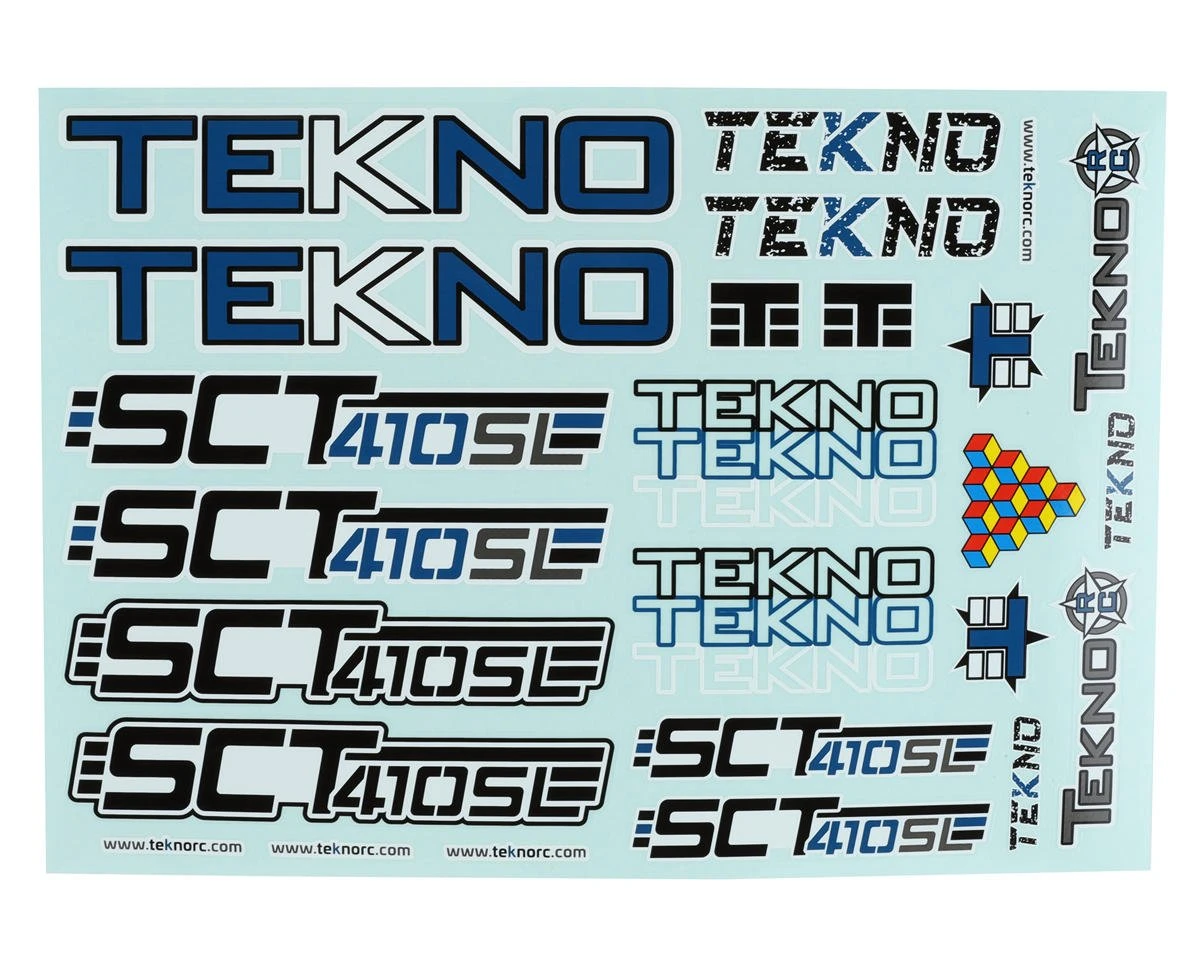 Tekno RC SCT410SL Decal Sheet 3 Tekno RC SCT410SL Decal Sheet