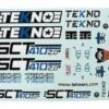 Tekno RC SCT410 2.0 Decal Sheet -Traxxas Shop tkr9546
