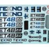Tekno RC ET48 2.0 Decal Sheet -Traxxas Shop tkr9646