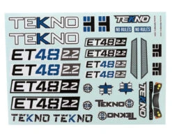 Tekno RC ET48 2.2 Decal Sheet