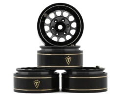 Treal Hobby Type I 1.0" Classic 12-Spoke Beadlock Wheels (Blue) (4) (27.2g)