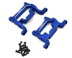 Treal Hobby 7075 Aluminum Bumper Mounts For Traxxas® TRX-4MT™ (Black) (2) (Front/Rear)