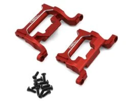 Treal Hobby 7075 Aluminum Bumper Mounts For Traxxas® TRX-4MT™ (Red) (2) (Front/Rear) -Traxxas Shop tlhttrx 4mt 124