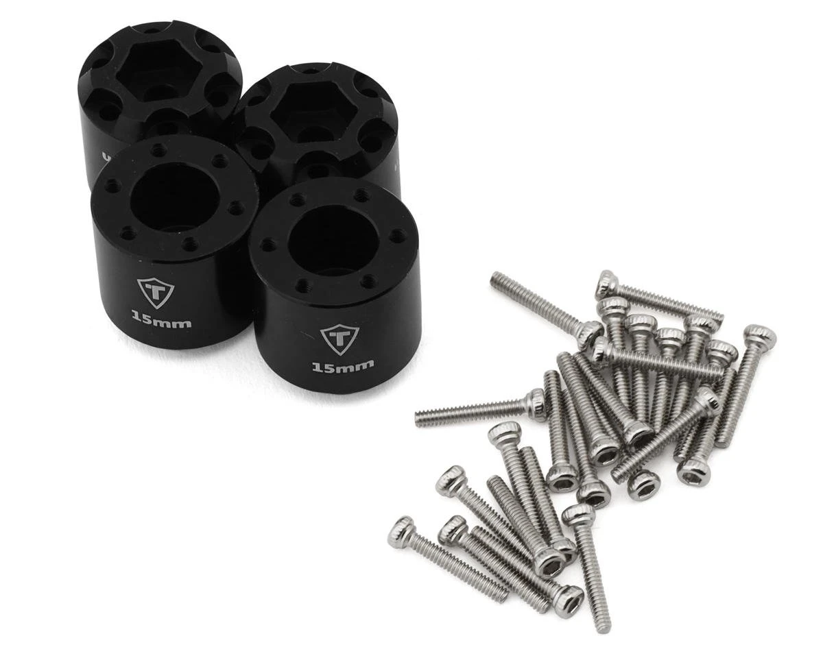 Treal Hobby 7075 Aluminum Extended Wheel Hex Hubs For Traxxas® TRX4-MT™ (Silver) (4) (15mm) 4 Treal Hobby 7075 Aluminum Extended Wheel Hex Hubs For Traxxas® TRX4-MT™ (Silver) (4) (15mm) - Image 2