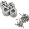 Treal Hobby 7075 Aluminum Extended Wheel Hex Hubs For Traxxas® TRX4-MT™ (Silver) (4) (15mm) -Traxxas Shop tlhttrx 4mt 126 1