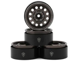 Treal Hobby Type I 1.9" Vintage 12-Hole Beadlock Wheels (Silver) (4)