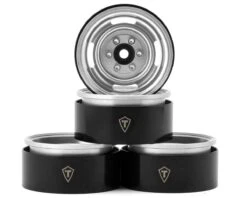Treal Hobby Type P 1.9" Heavy Duty Vintage Style Wheels (Silver) (4) (127.3g)
