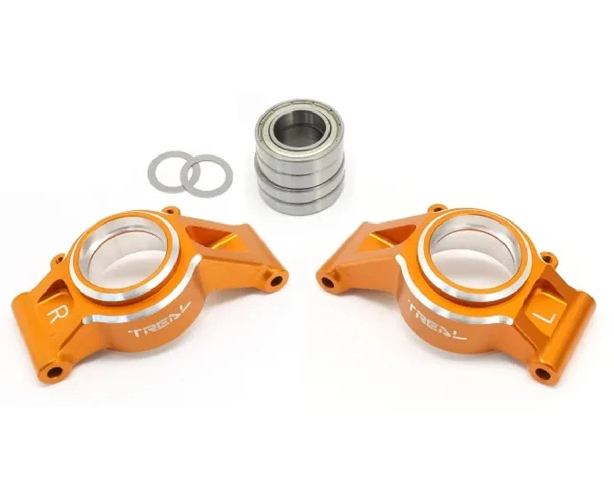 Treal Hobby 7075 Aluminum Rear Hub Set For Traxxas® X-Maxx® (Orange) (2) 4 Treal Hobby 7075 Aluminum Rear Hub Set For Traxxas® X-Maxx® (Orange) (2) - Image 2