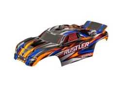 Traxxas Rustler® BL-2s™ 1/10 Pre-Painted Body (Orange) -Traxxas Shop tra3721 orng 1