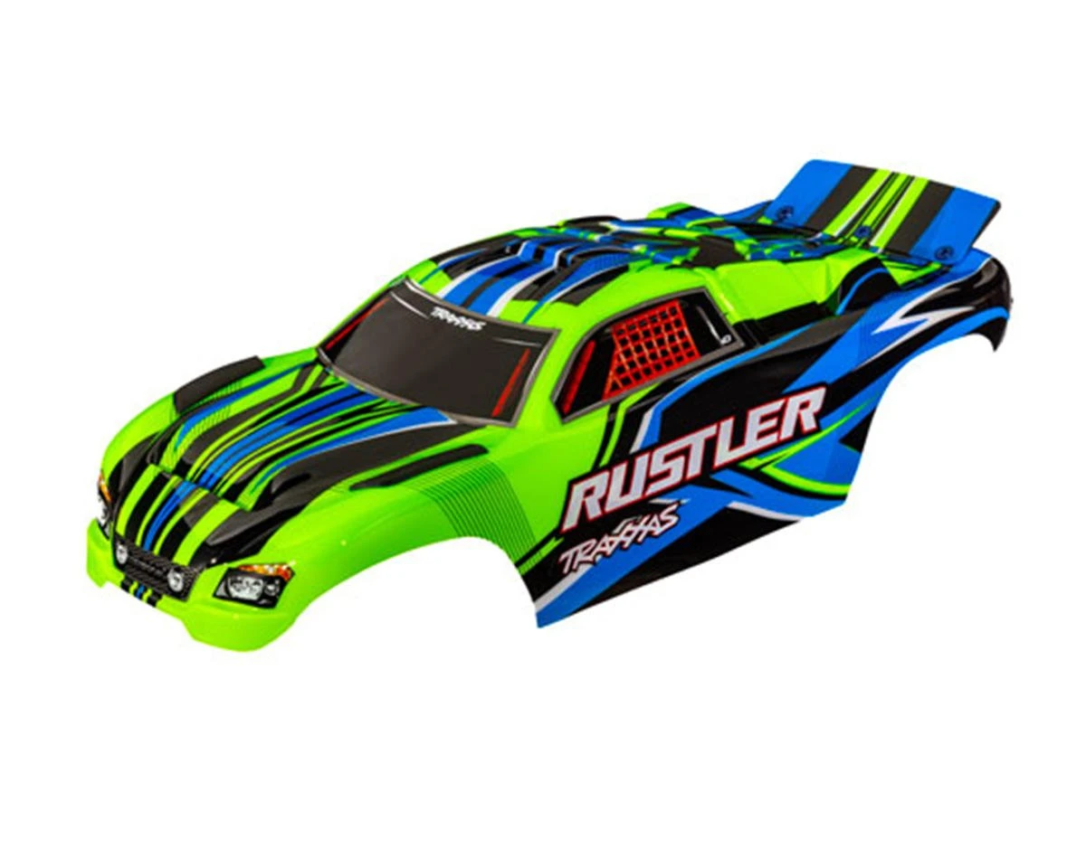 Traxxas Rustler® 2WD 1/10 Pre-Painted Body (Green) 6 Traxxas Rustler® 2WD 1/10 Pre-Painted Body (Green) - Image 4