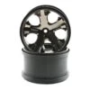 Traxxas All-Star 2.8" Rear Wheels (2) (Black Chrome) W/12mm Hex -Traxxas Shop tra3772a