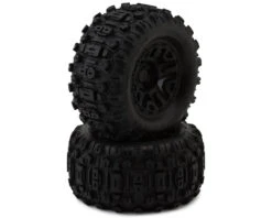 Traxxas Sledgehammer 2.8" Rear Pre-Mounted 1/10 Monster Truck Tires (Black) (2) W/12mm Hex