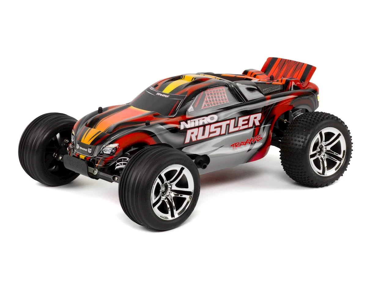 Traxxas Nitro Rustler 1/10 RTR Stadium Truck (Red) W/TQi 2.4GHz, TSM, EZ Start, Battery & DC Charger 3 Traxxas Nitro Rustler 1/10 RTR Stadium Truck (Red) W/TQi 2.4GHz, TSM, EZ Start, Battery & DC Charger