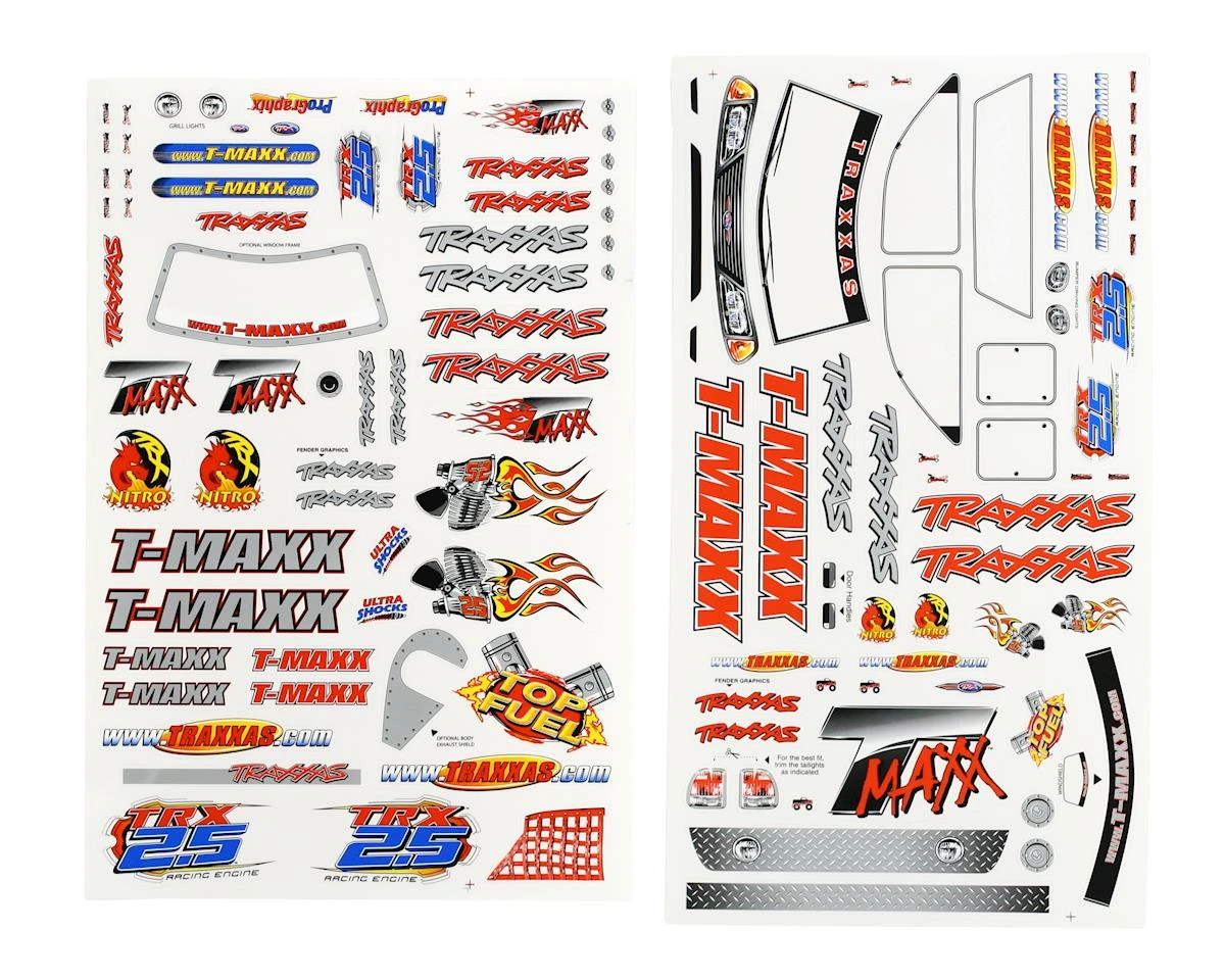 Traxxas T-Maxx Decal Sheet (TMX .15, 2.5) 3 Traxxas T-Maxx Decal Sheet (TMX .15, 2.5)
