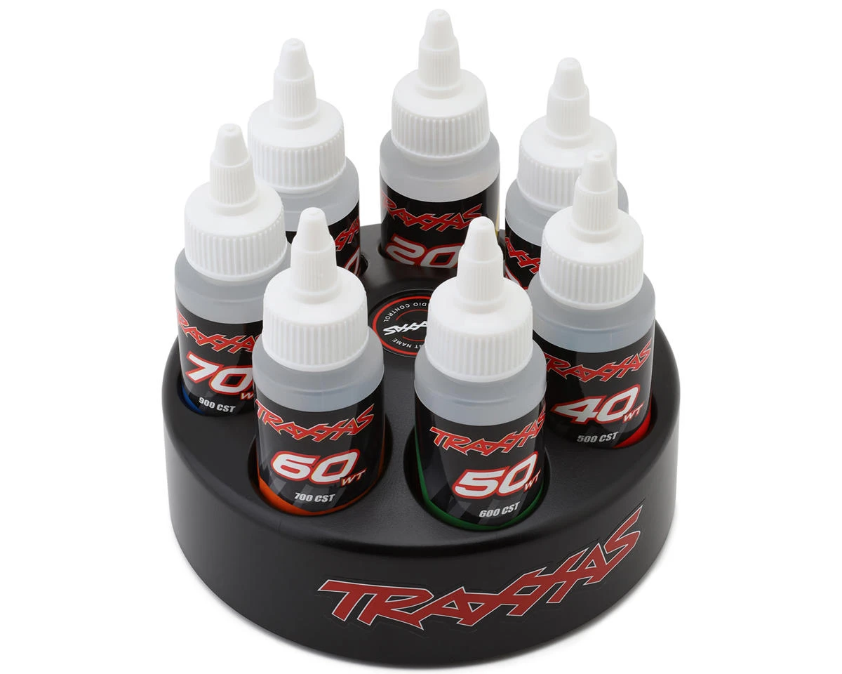 Traxxas Spinning Carousel Rack W/Oils (20wt/30wt/40wt/50wt/60wt/70wt/80wt) 3 Traxxas Spinning Carousel Rack W/Oils (20wt/30wt/40wt/50wt/60wt/70wt/80wt)