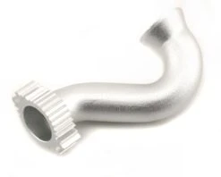 Traxxas Revo Header, Exhaust (tubular Aluminum, Silver Anodized) (TRX 2.5, 2.5R)